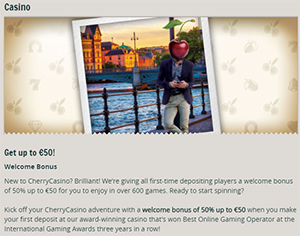 Cherry Casino bonus