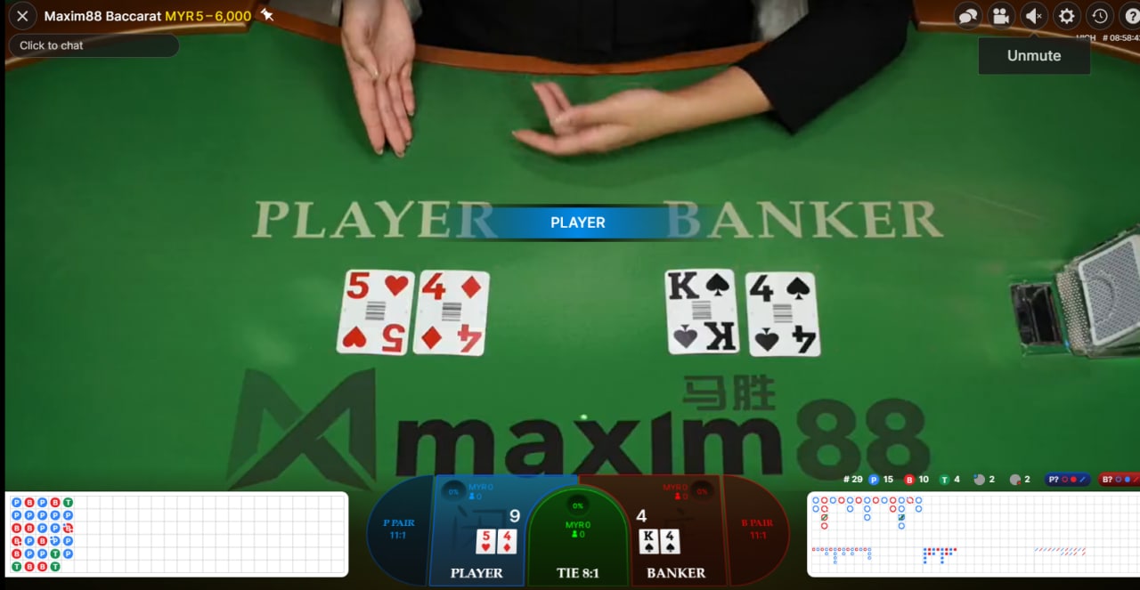 maxim88 Evolution live casino